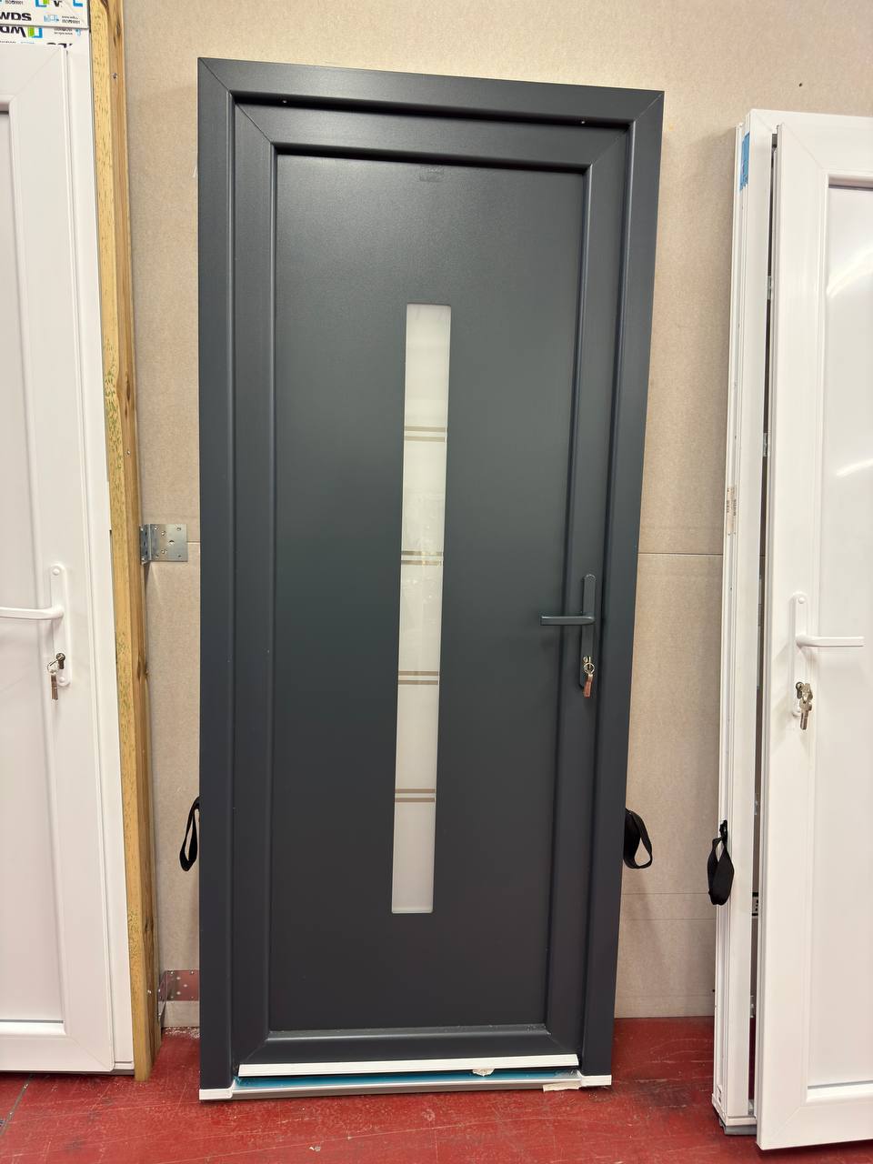 Portoncino d’ingresso in PVC 90x210cm - antracite